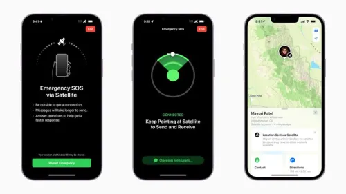 قابلیت های ماهواره ای آیفون بیشتر می شود
